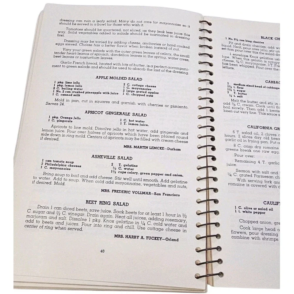 Four'N Twenty Blackbirds‎ California Game Cookery Ringbound Community Cookbook